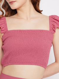 Berrylush Crop Top & Flared Maxi Skirt Co-Ord Set