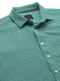 VASTRADO Men Classic Spread Collar Solid Slim Fit Casual Shirt