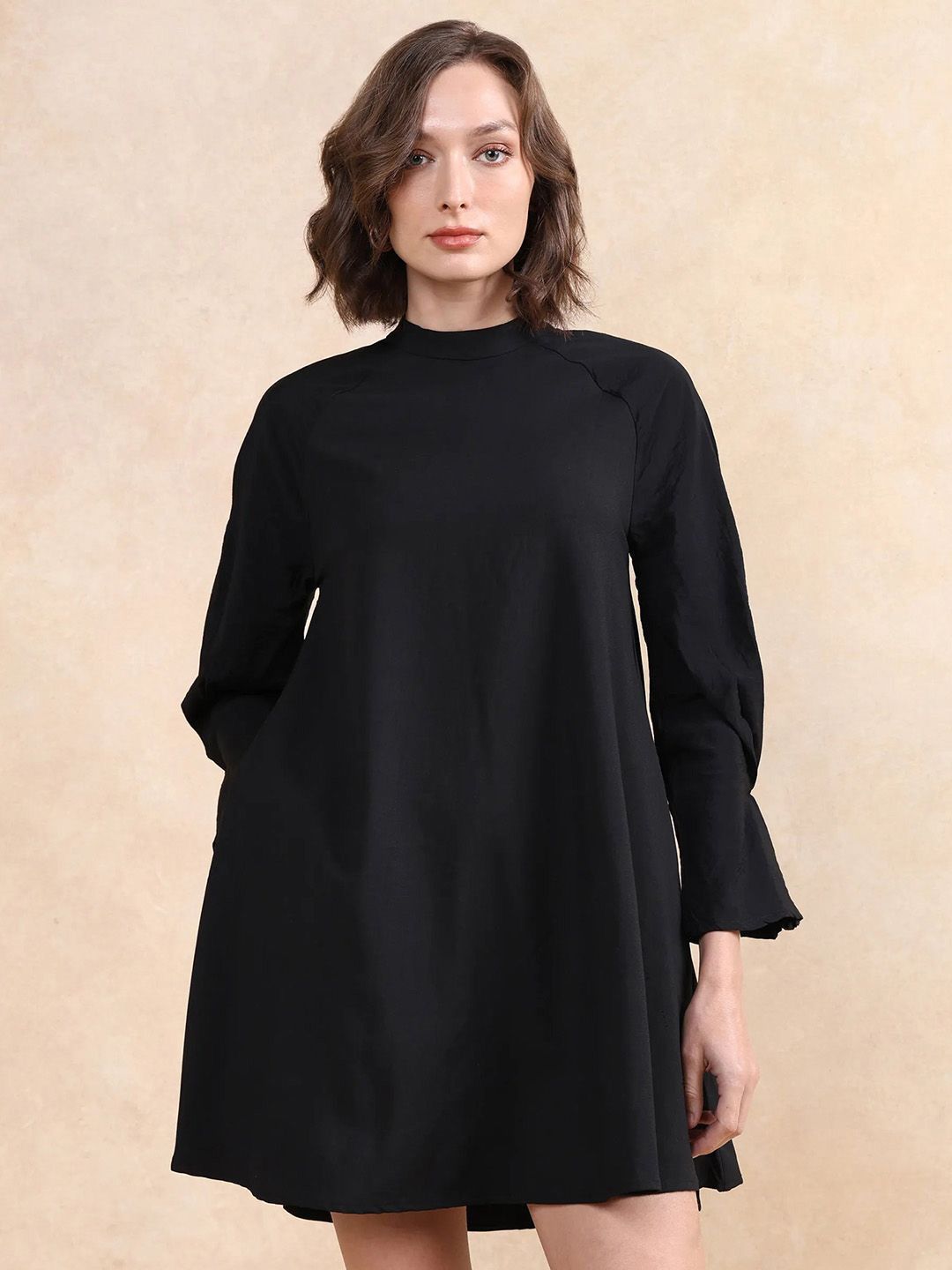 RAREISM Bell Sleeve A-Line Mini Dress