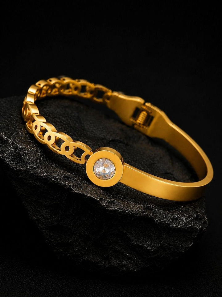 VOGUE PANASH Women Brass Gold-Plated Bangle-Style Bracelet