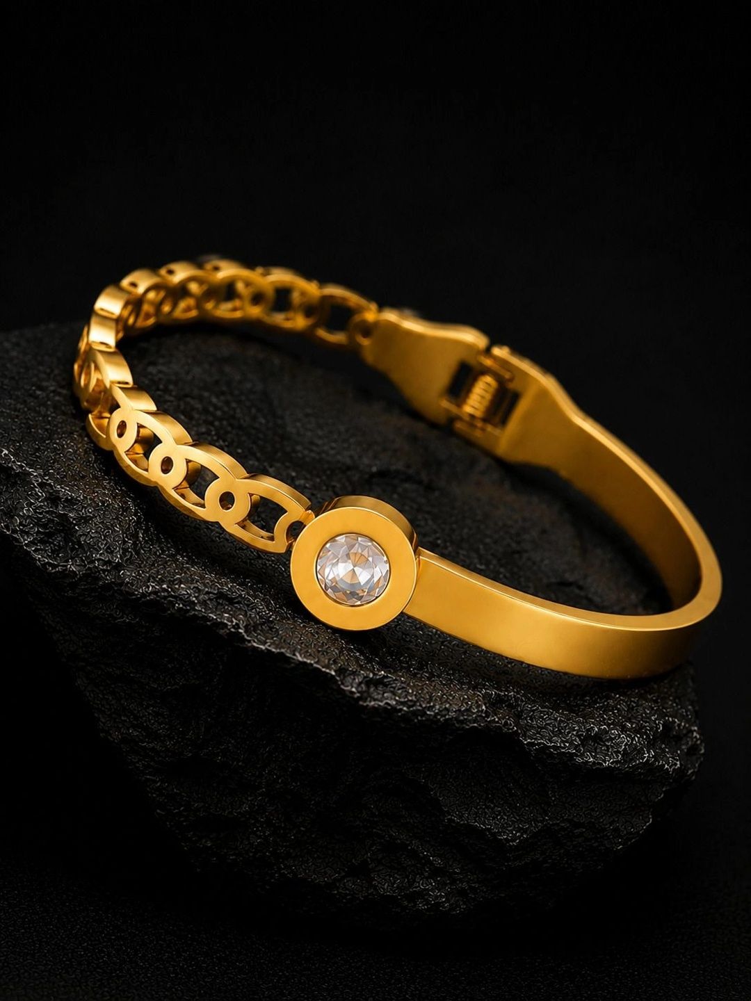 VOGUE PANASH Women Brass Gold-Plated Bangle-Style Bracelet