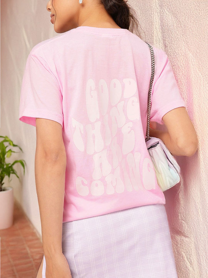 DressBerry Trend Artistry Typography T-shirt