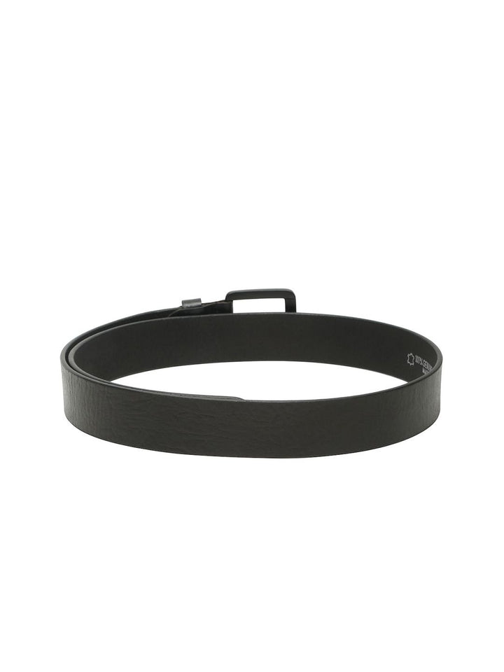Teakwood Leathers Men Textured Leather Belt