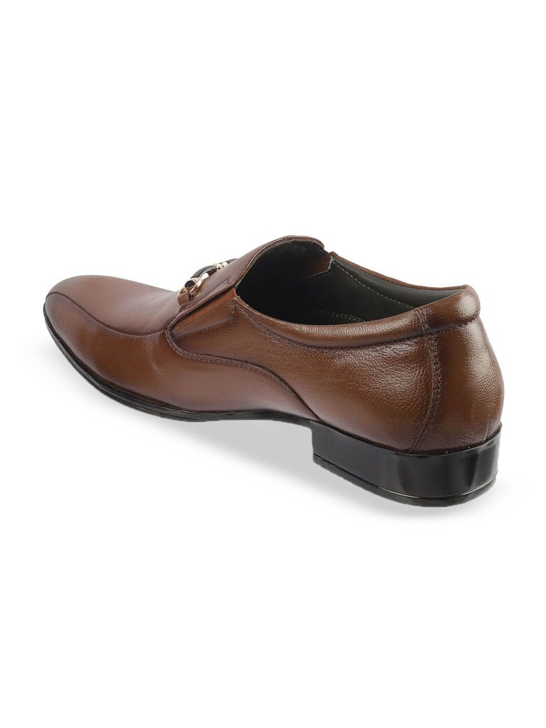 Metro Men Leather Formal Textured Loafers Shoes