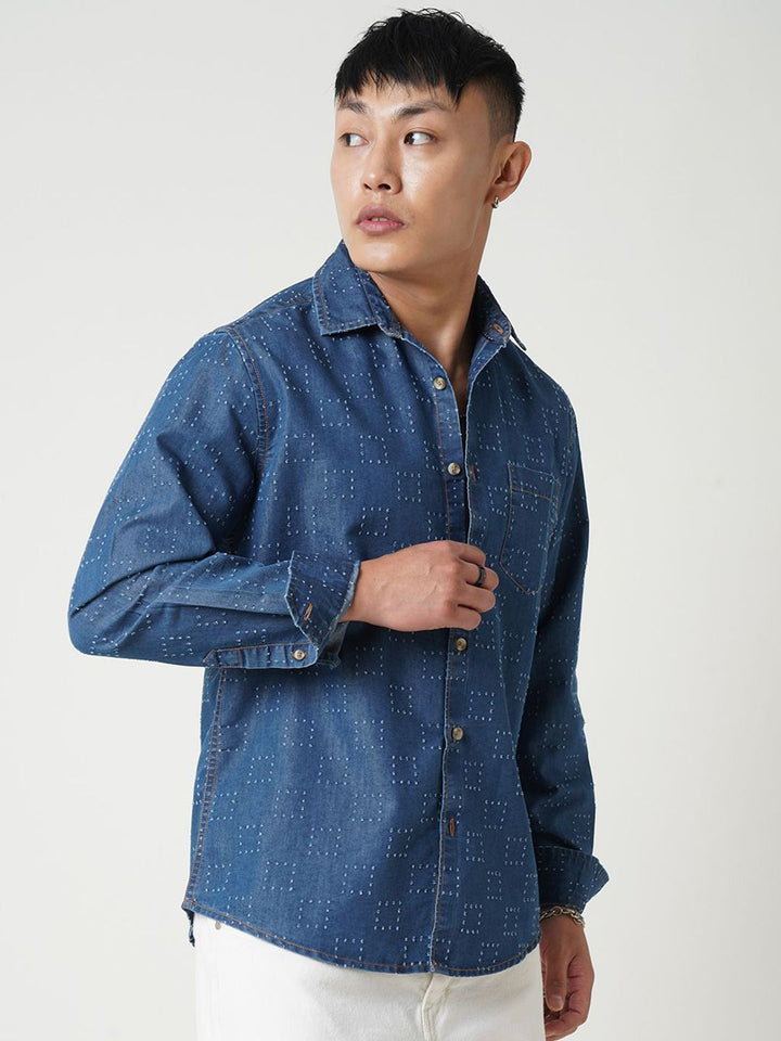VASTRADO Men Classic Slim Fit Opaque Casual Shirt