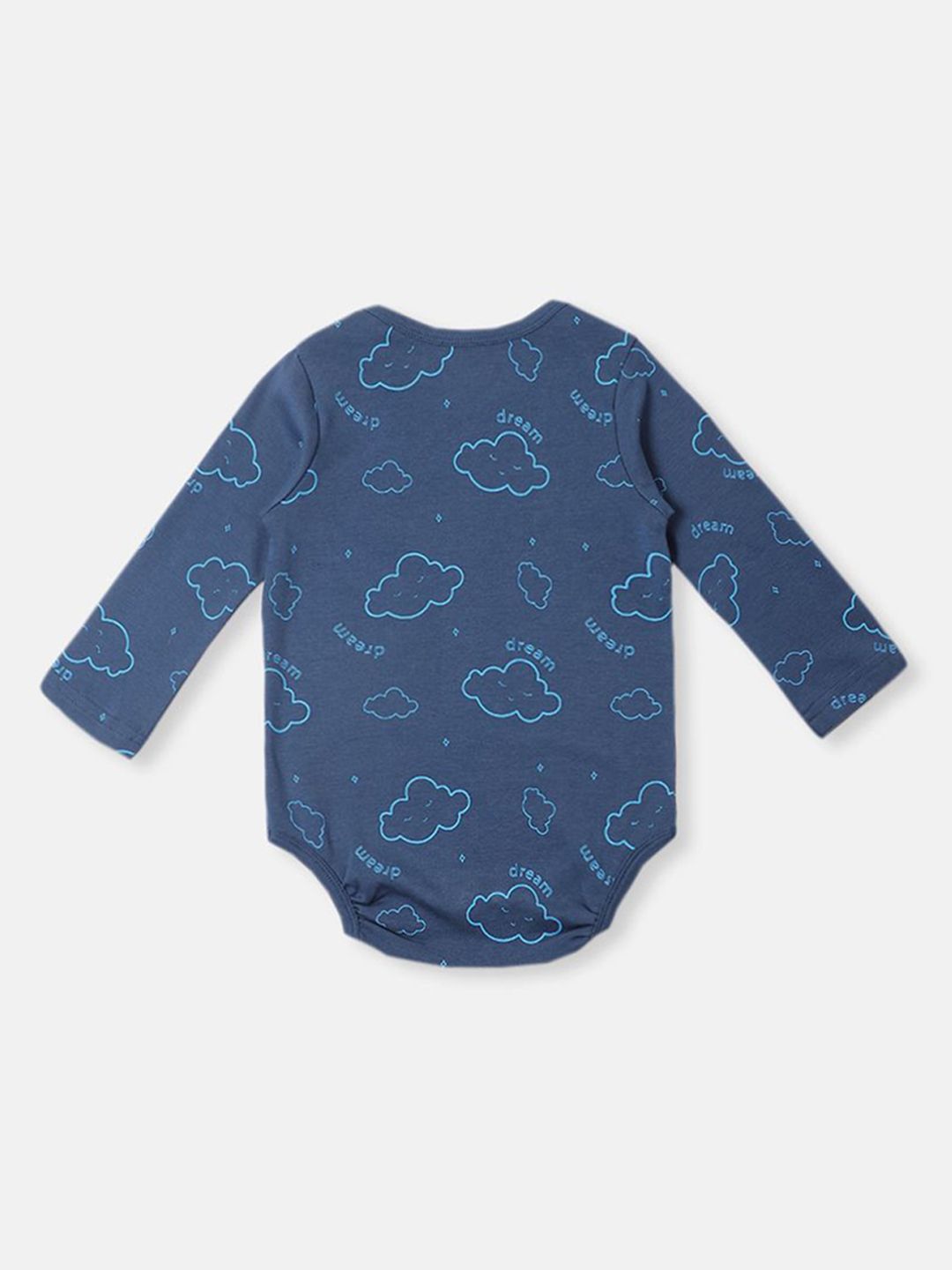 Nautinati's Infants' Cotton Interlock Boys Pack Of 2 Cloud Print Onesie