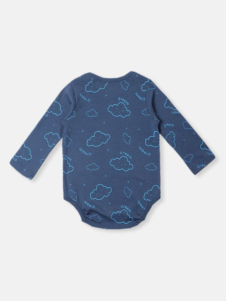 Nautinati's Infants' Cotton Interlock Boys Pack Of 2 Cloud Print Onesie