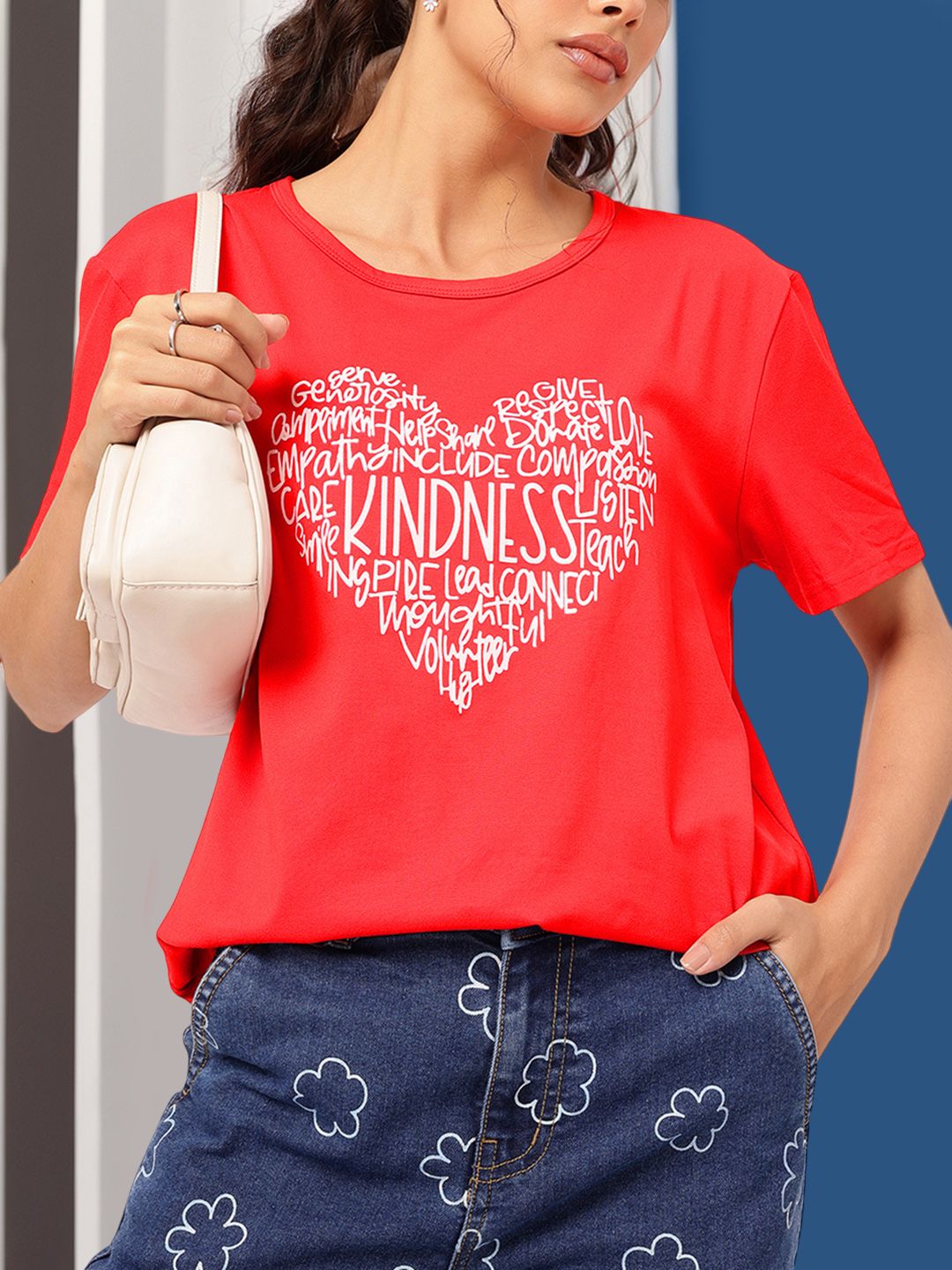 DressBerry Bloom & Beyond Printed Relaxed Fit T-shirt