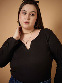 SASSAFRAS Curve Sweetheart Neck Top