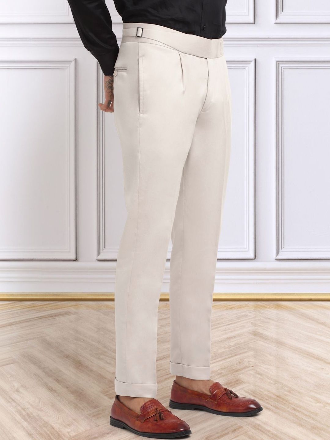 Moda Rapido Men Slim Fit Easy Wash Trousers