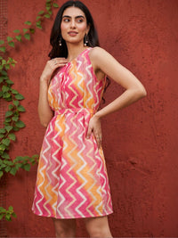 Pakaian A-Line Mamicha Print Crepe