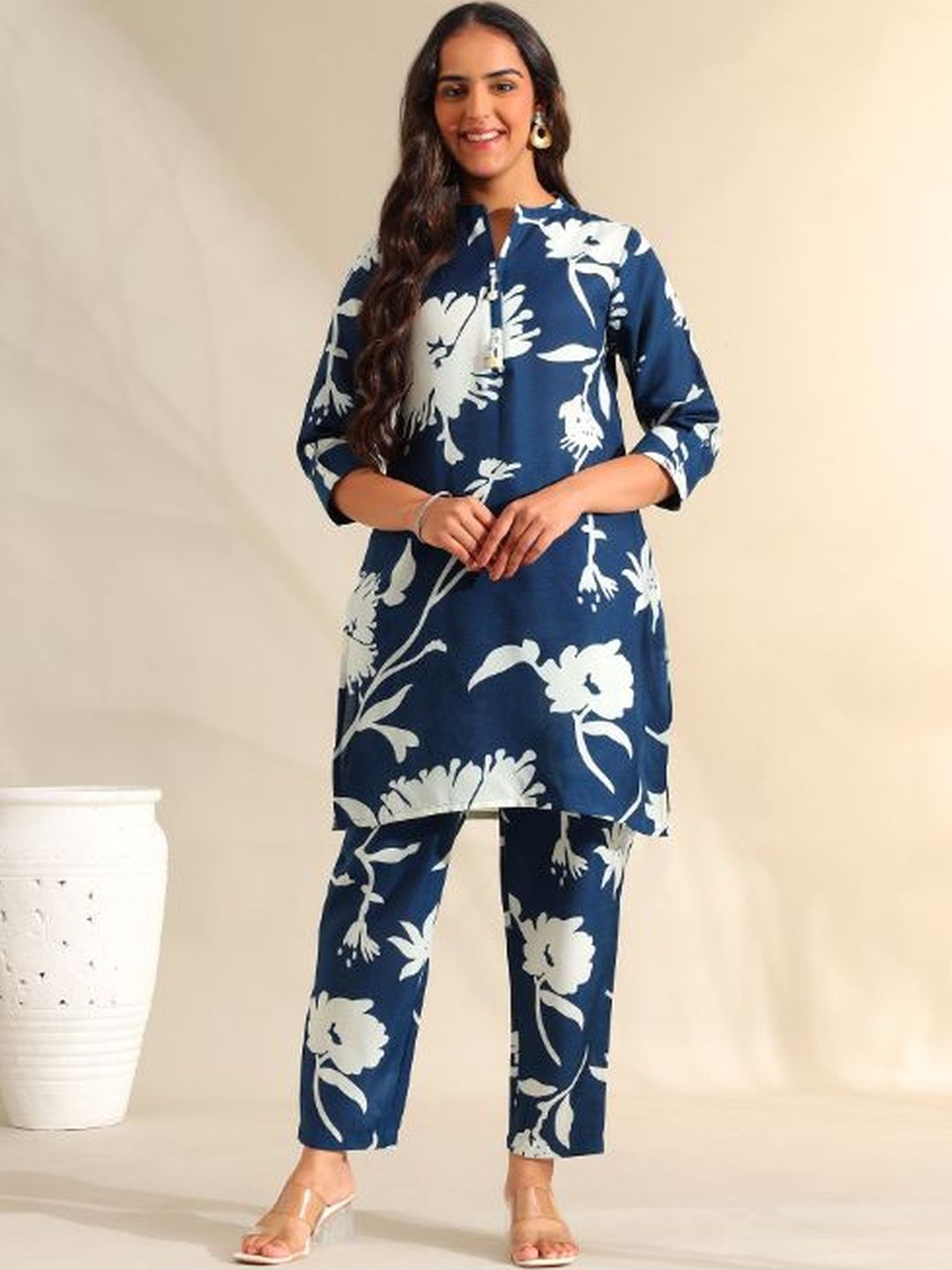 Mamicha Printed Tunic With Trousers Co-Ords