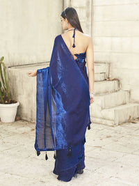 Tikhi Imli Two Way Two Tone Shimmer Jimmy Choo Satin Saree