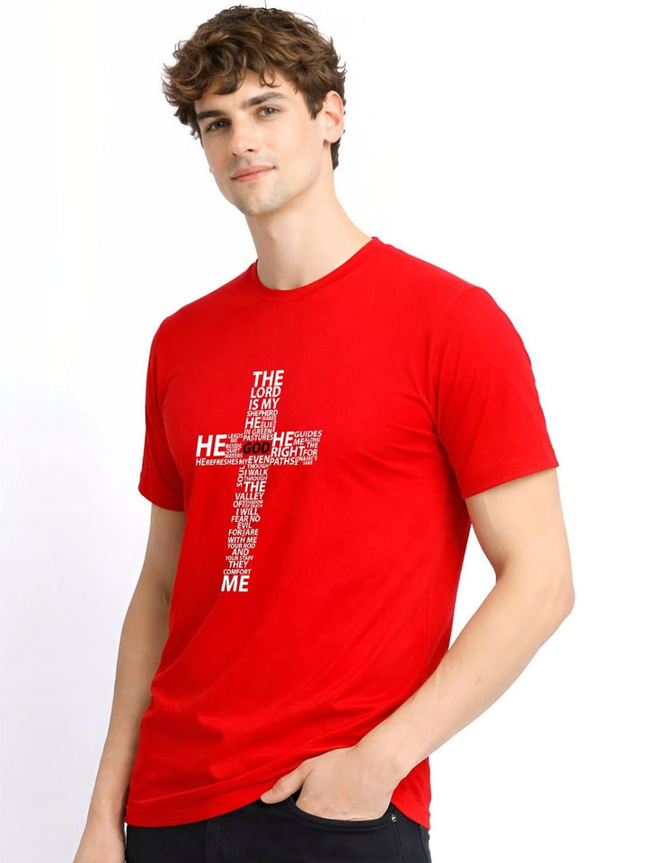 ADRO Typography Printed Round Neck Short Sleeves Regular Fit Pure Cotton T-shirt