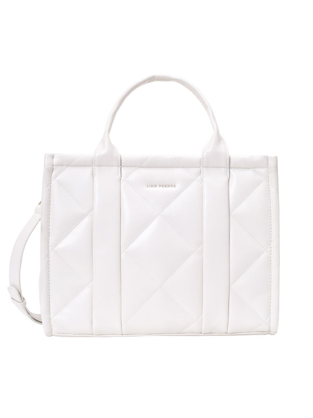 Lino Perros Quilted Structured Handheld Bag