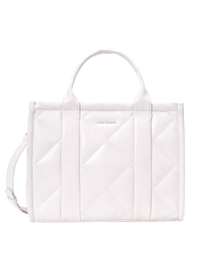 Lino Perros Quilted Structured Handheld Bag