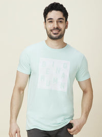 Being Human Men Typography Printed Round Neck Cotton Slim Fit T-shirt