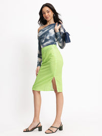 DressBerry Effortless Elegance Striped Flare Pencil Skirt