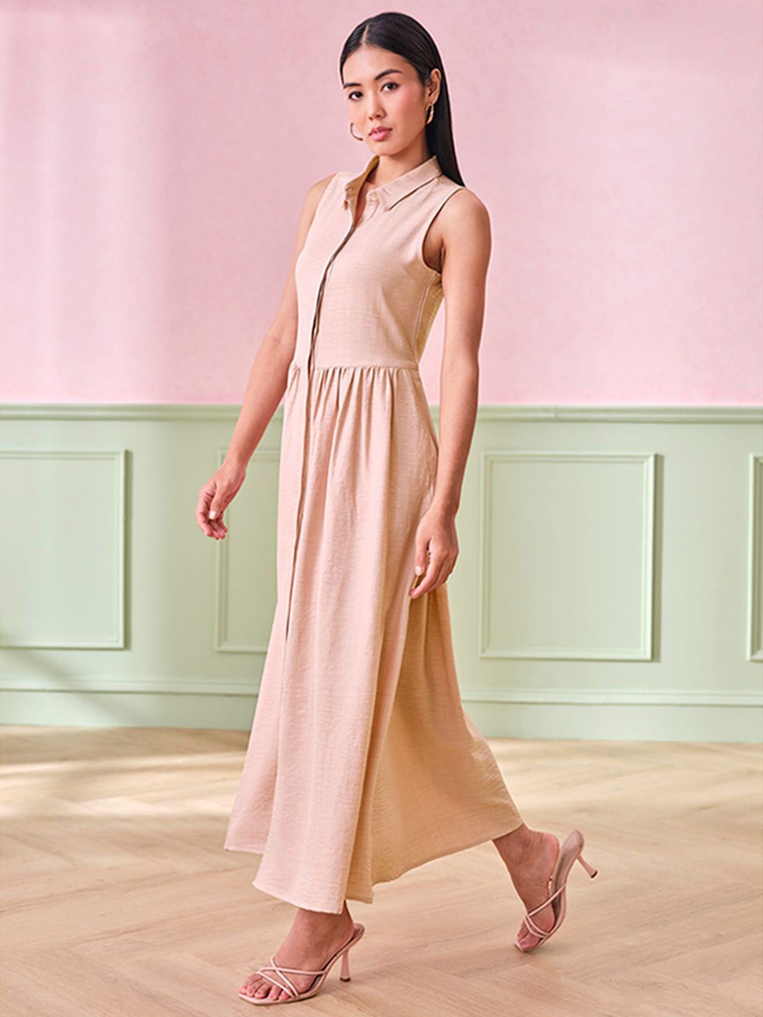 AND Women Shirt Maxi Dress