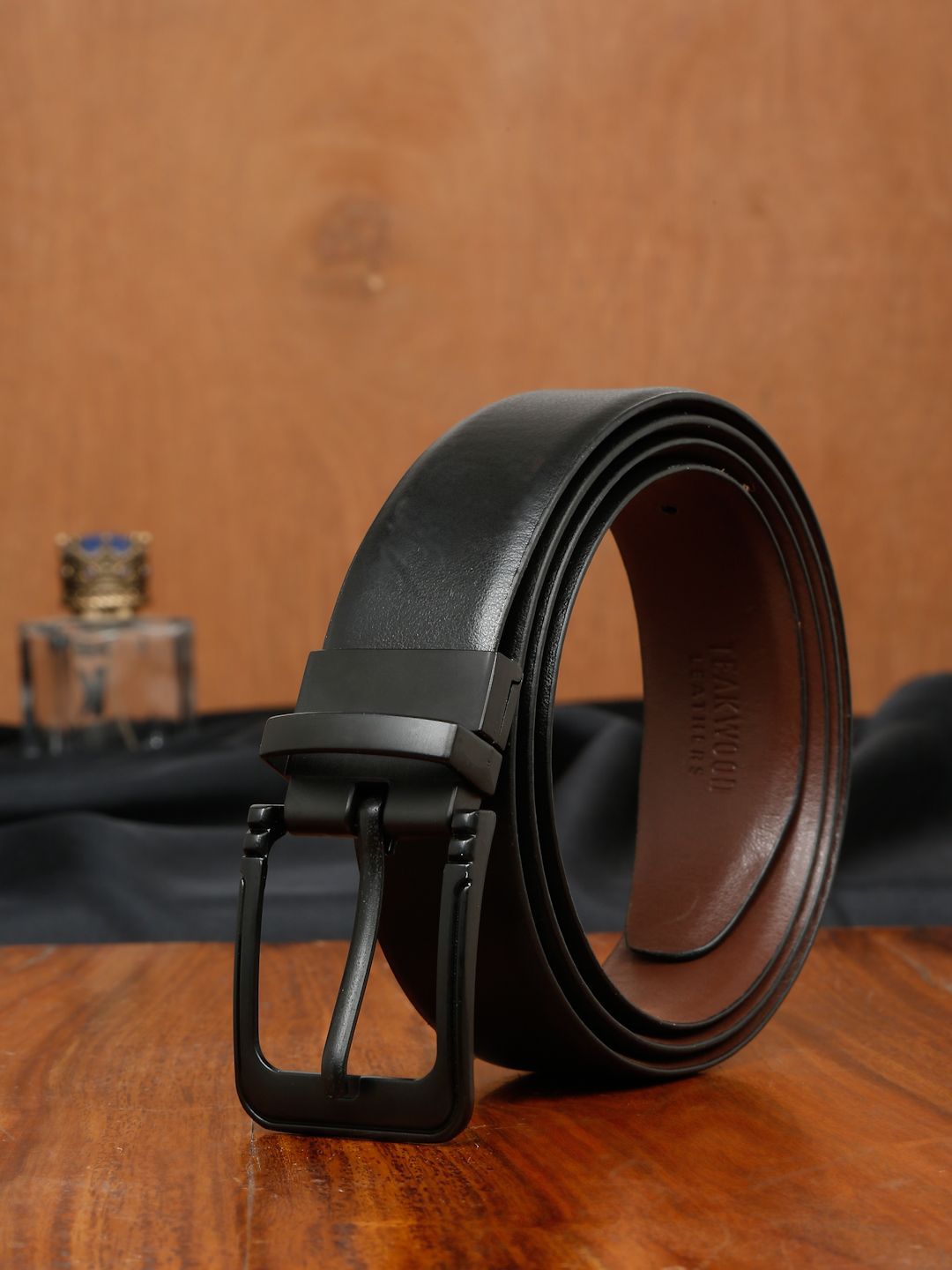 Teakwood Leathers Men Leather Formal Belt