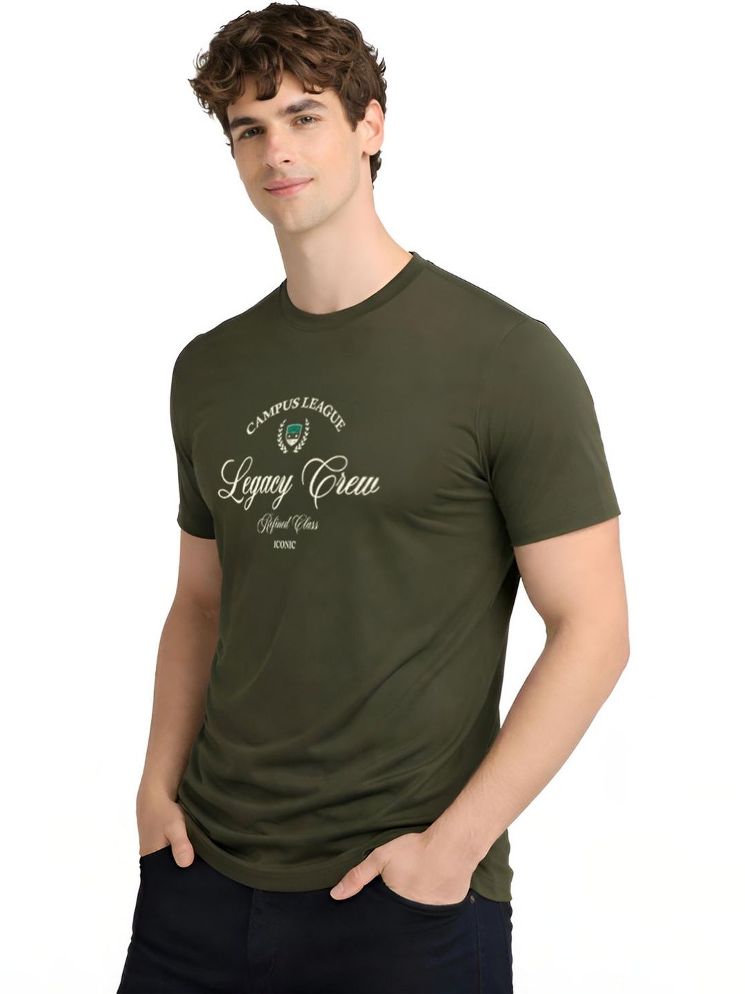 ADRO Men Typography Printed T-shirt