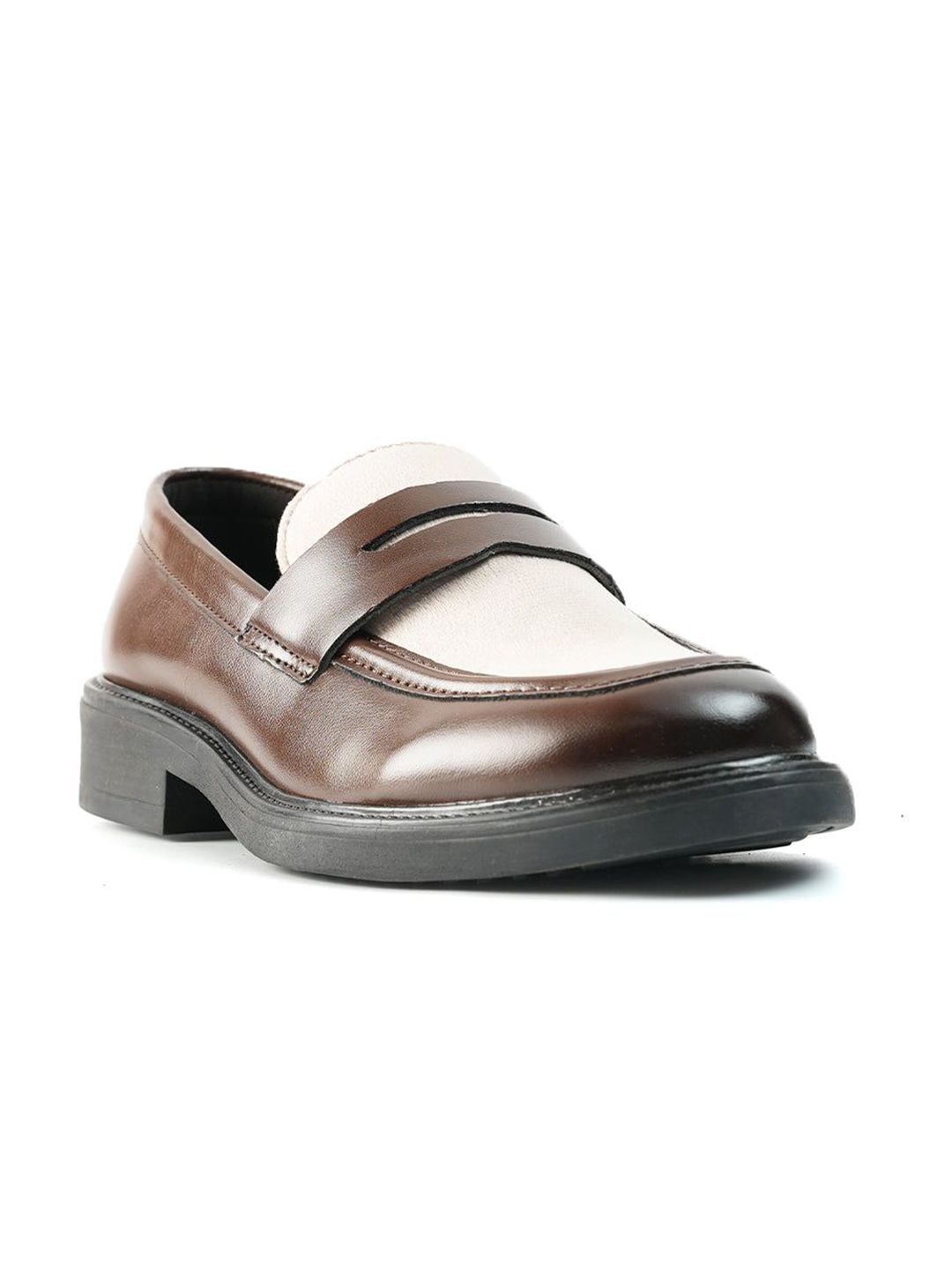 MONKSTORY Cosmopolitan Contrast Penny Loafers