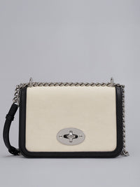 Lino Perros Colourblocked Structured Shoulder Bag With Detachable Sling Strap