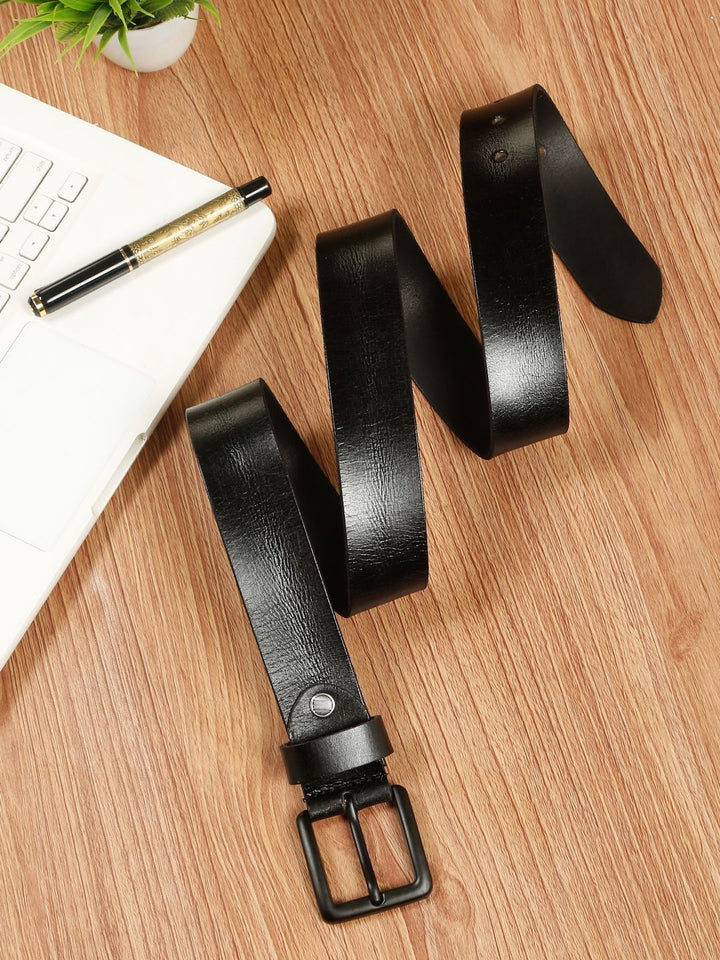 Teakwood Leathers Men Textured Leather Belt