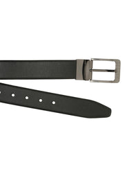 Teakwood Leathers Men Textured Leather Reversible Formal Belt
