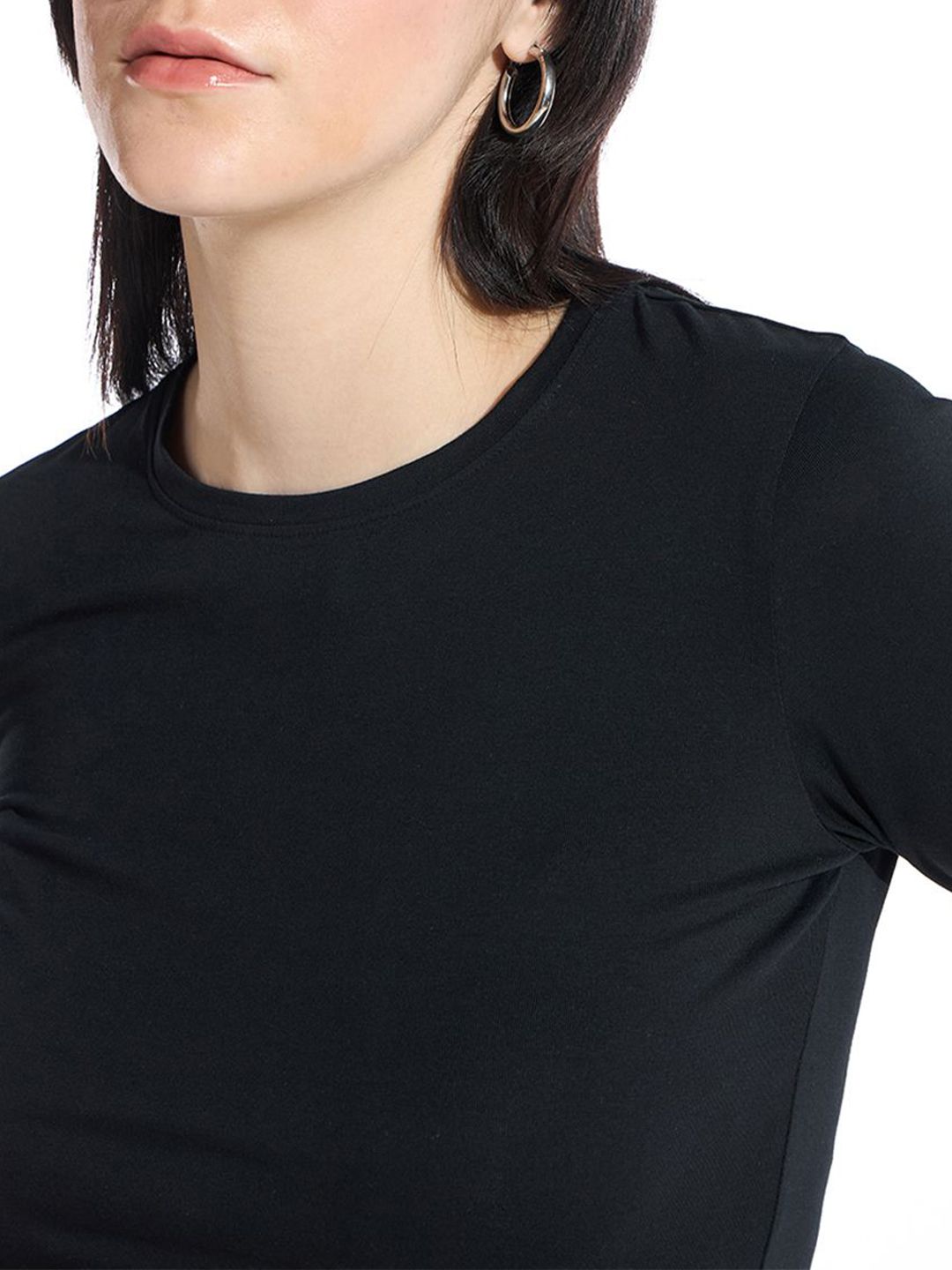 Bewakoof Women Round Neck Slim Fit Top