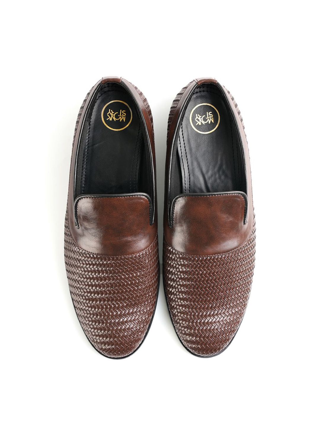 MONKSTORY Men Leather Formal Slip-On Loafers