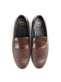 MONKSTORY Men Leather Formal Slip-On Loafers