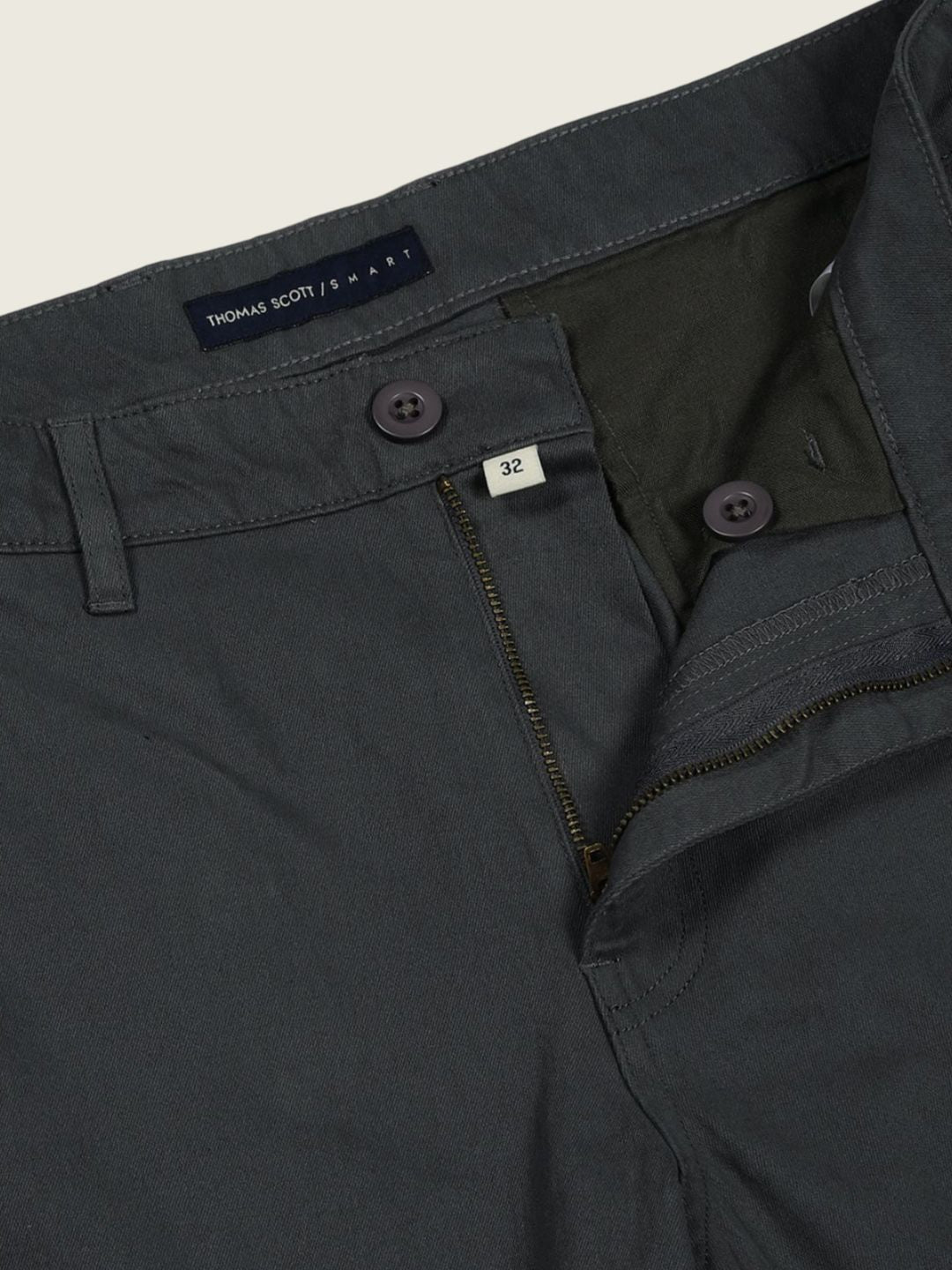 Thomas Scott Men Smart Easy Wash Cargos Trousers