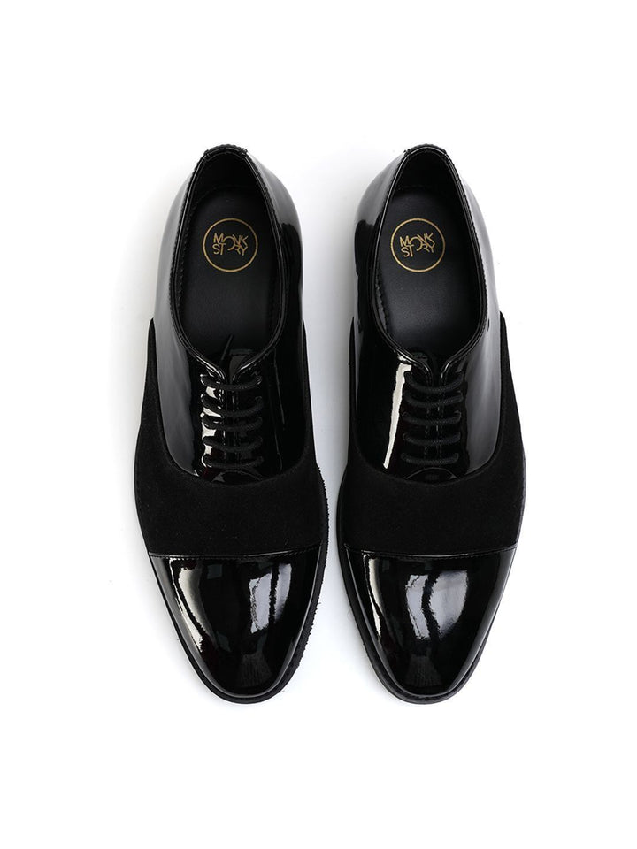 MONKSTORY Men Tuxedo Lace-ups Formal Oxfords