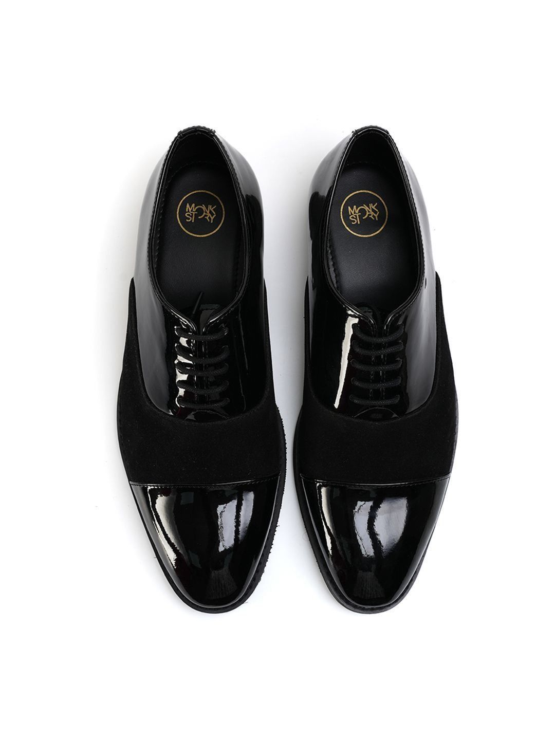 MONKSTORY Men Tuxedo Lace-ups Formal Oxfords