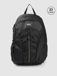 HRX by Hrithik Roshan Unisex Black Solid Lifestyle Backpack 23L