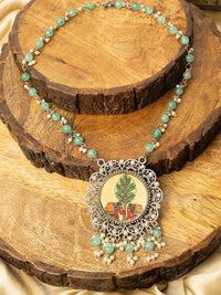 PANASH Silver-Plated Handcrafted Necklace