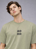 ADRO Men Printed Drop-Shoulder Sleeves T-shirt