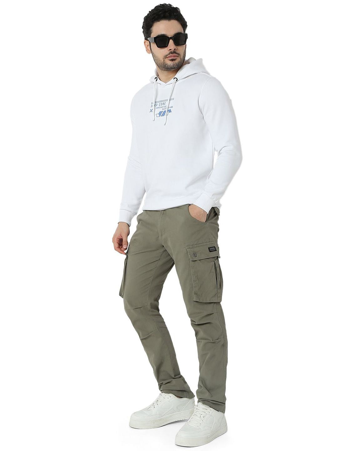 SPYKAR Men Hooded Sweatshirt