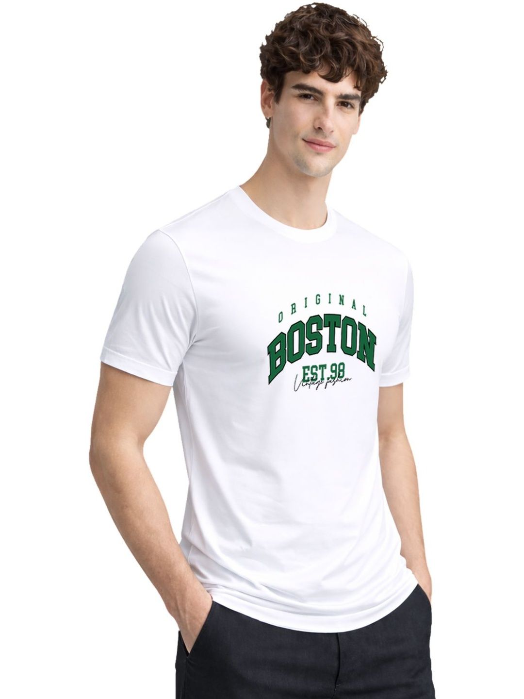 ADRO Men Typography Printed T-shirt