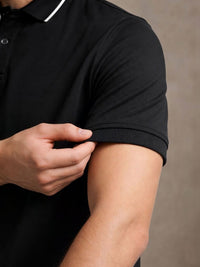 ADRO Men Polo Collar T-shirt