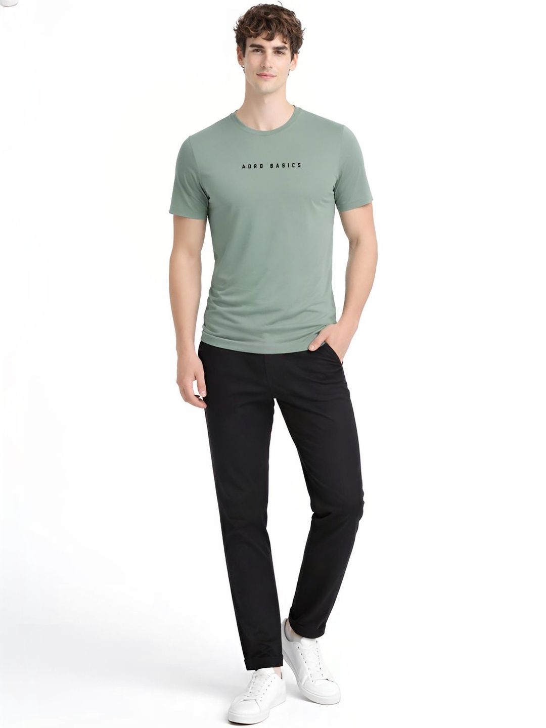 ADRO Men Typography Printed T-shirt