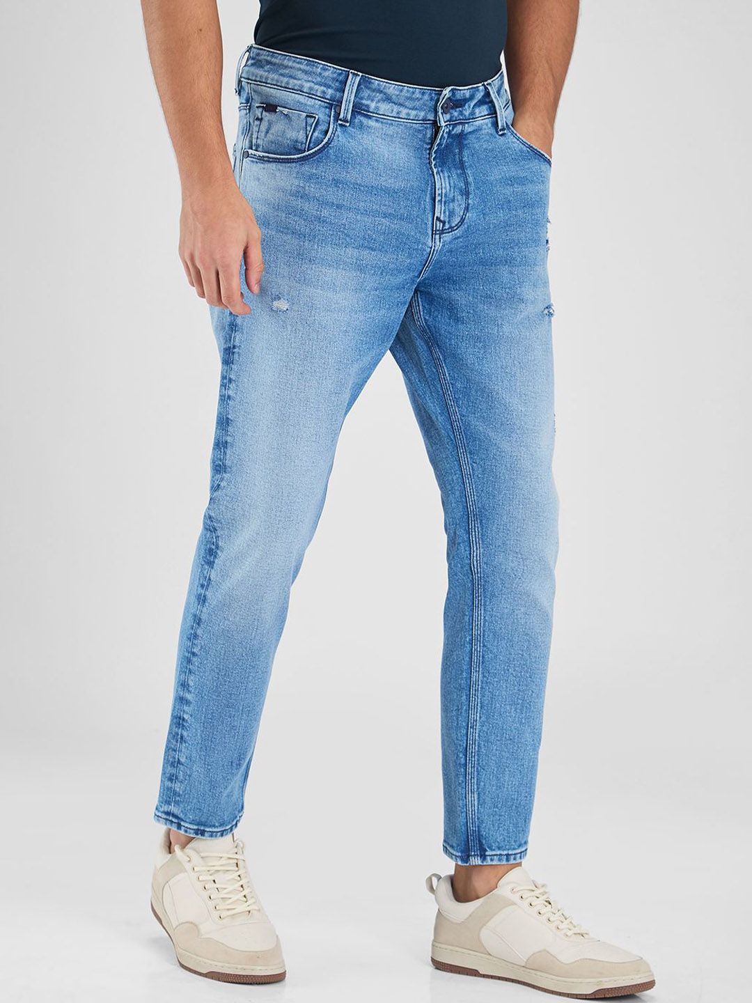 SPYKAR Men Slim Fit Heavy Fade Stretchable Jeans
