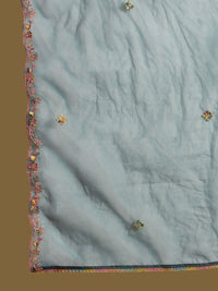 Indo Era Ethnic Motifs Embroidered Liva Kurta With Trousers & Dupatta