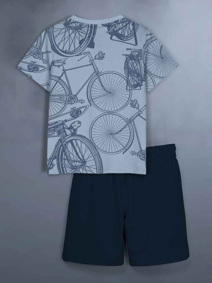 HELLCAT Girls Pack of 3 Printed Round Neck T-Shirts With Shorts