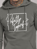 ADRO Men Printed Hooded Sweatshirt Lengan Panjang