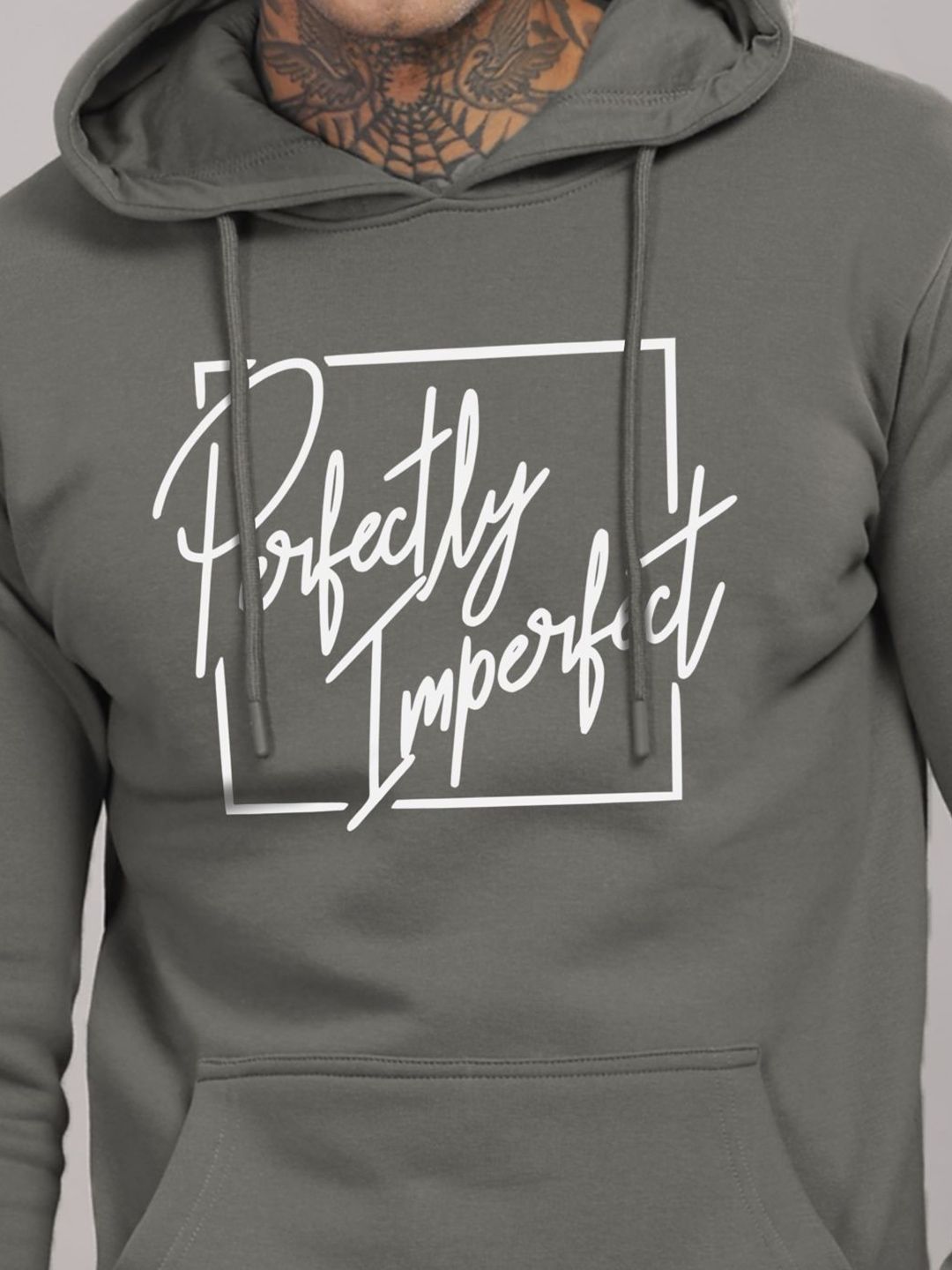 ADRO Men Printed Hooded Sweatshirt Lengan Panjang