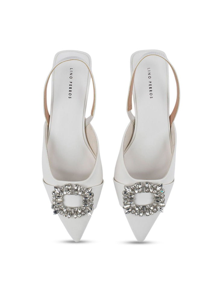 Lino Perros Women Embellished Kitten Pumps