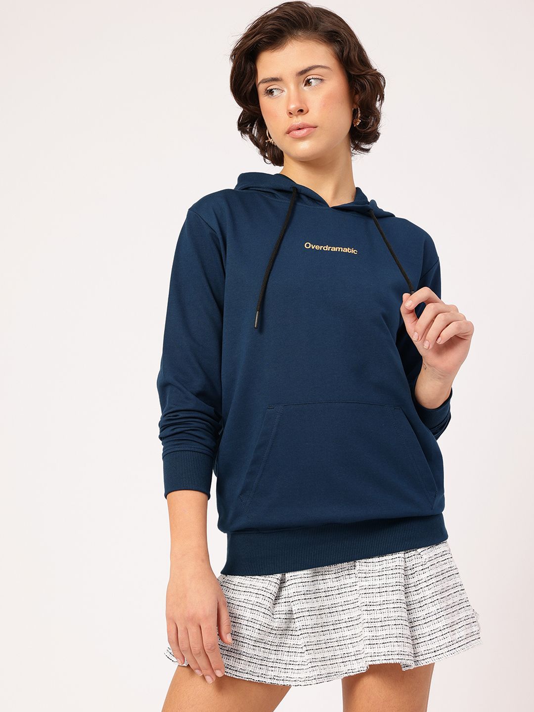 DressBerry Printed Hooded Sweatshirt