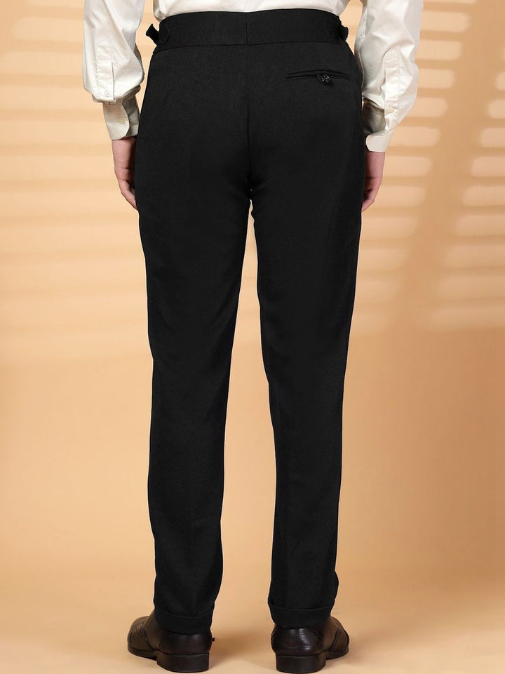 Moda Rapido Men High-Rise Easy Wash Pleated Trousers